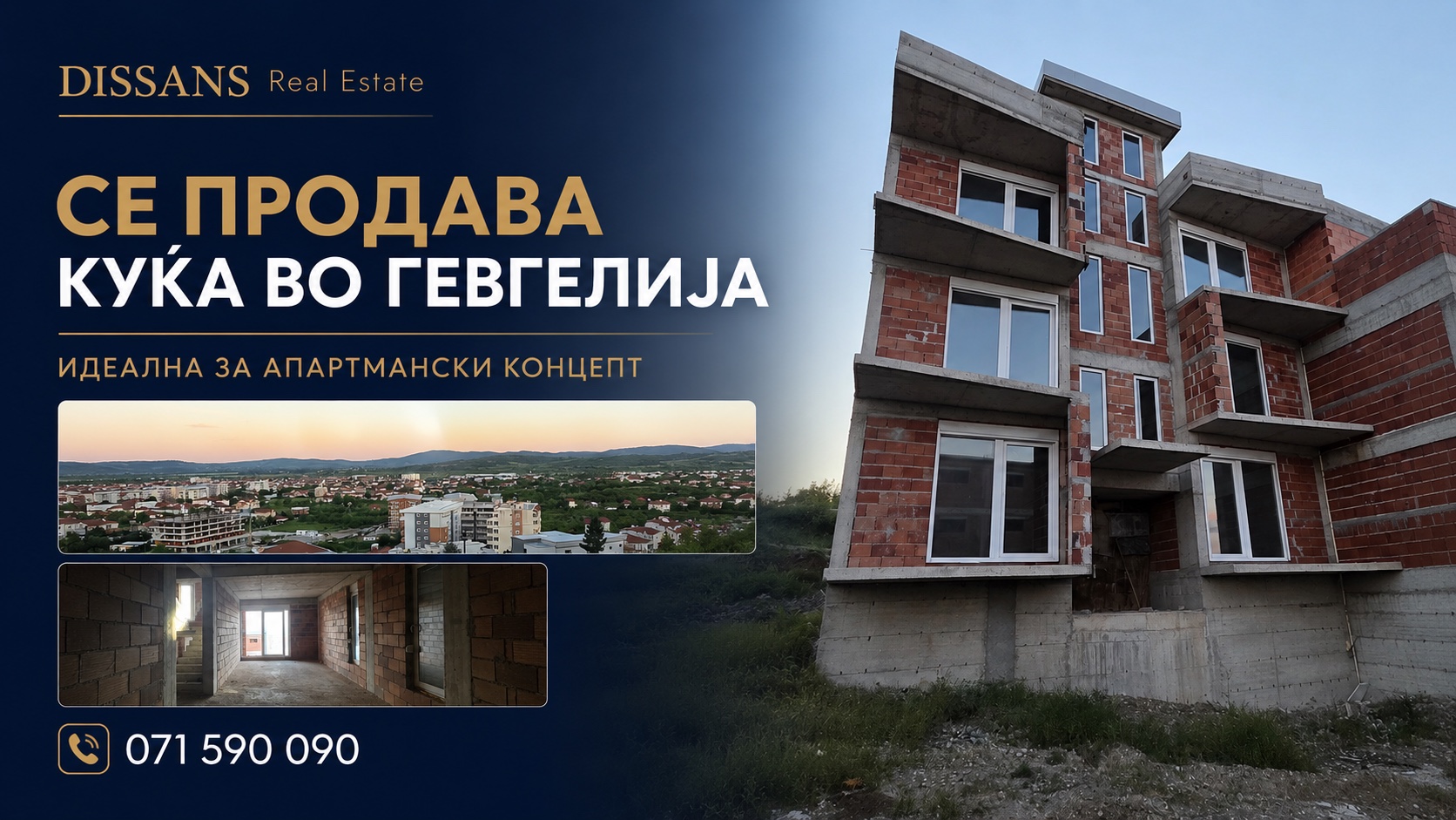 House in Gevgelija with a Concept for Six Apartments