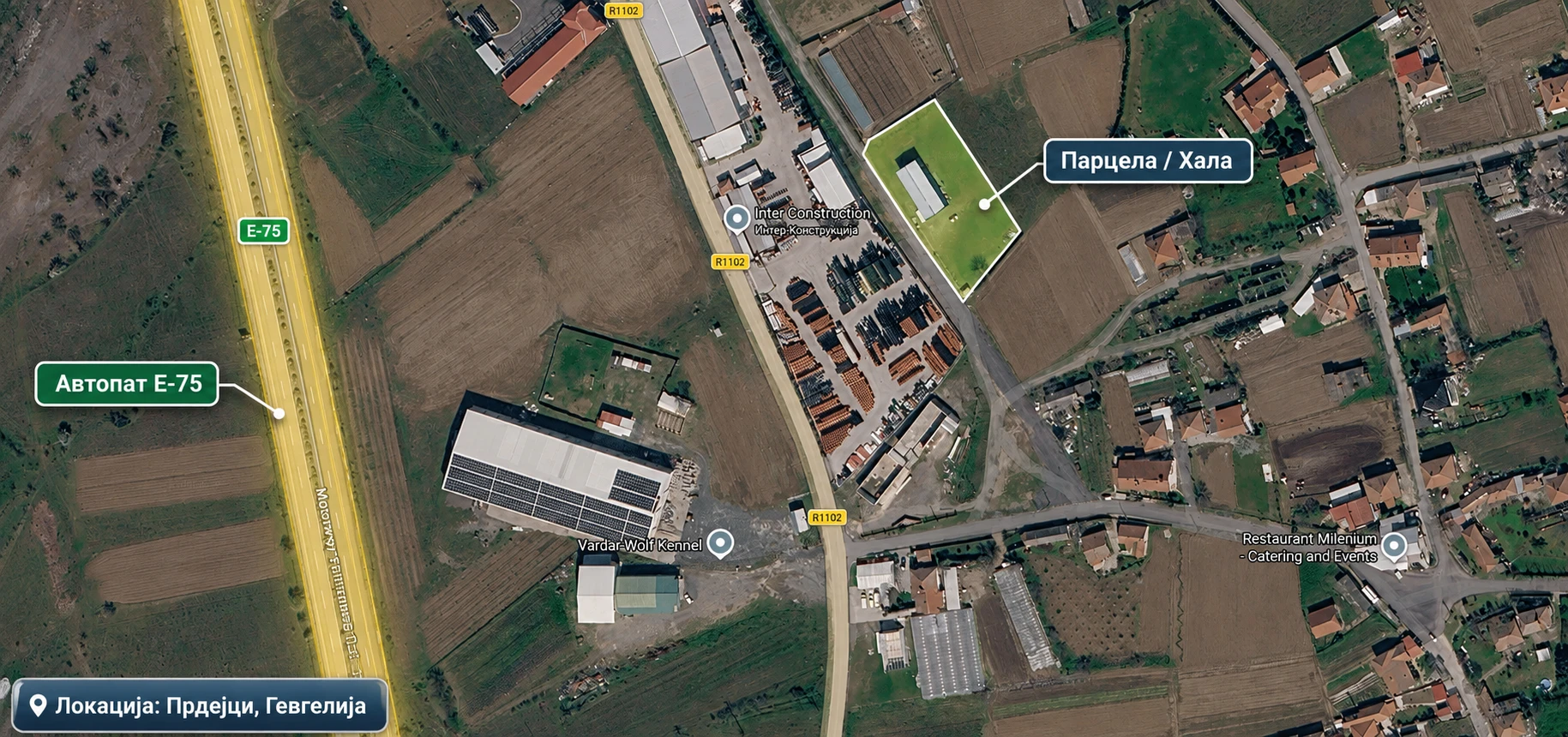 Additional visual for Industrial Land with Hall - Prdejci, Gevgelija