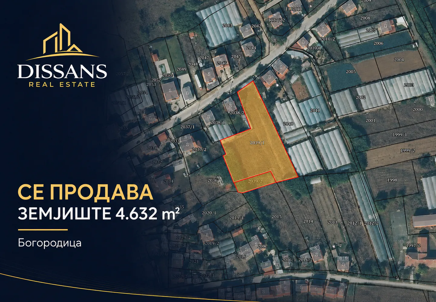 4,632 m² Building Land with Urban Plan and Three Building Marks - Bogorodica, Gevgelija
